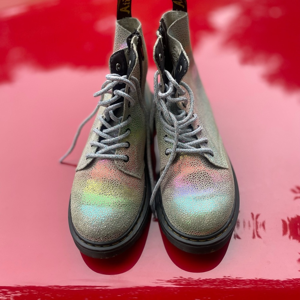Dr. Martens Holographic Lace-Up Boots